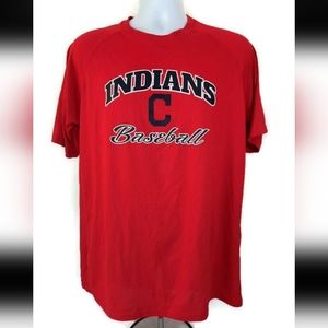 Under Armour  MLB Cleveland Guardians Baseball  Men's T-Shirt  Red  Size M
